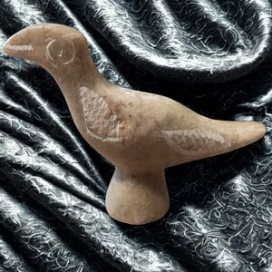 Hand Carved Soap Stone Bird Figurine